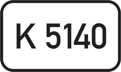 Straßenschild Kreisstraße K 5140