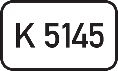 Straßenschild Kreisstraße K 5145