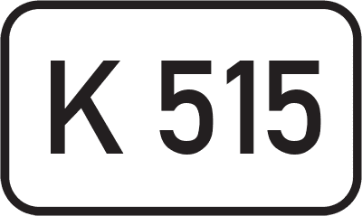 Straßenschild Kreisstraße K 515