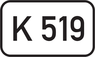 Straßenschild Kreisstraße K 519