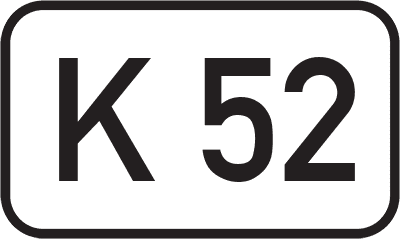 Straßenschild Kreisstraße K 52