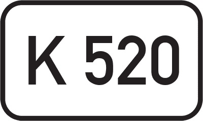 Straßenschild Kreisstraße K 520