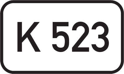 Straßenschild Kreisstraße K 523