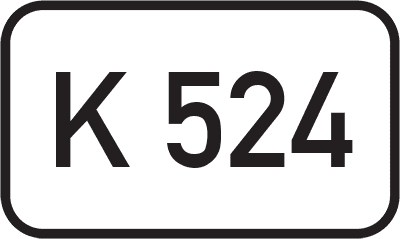 Straßenschild Kreisstraße K 524