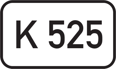 Straßenschild Kreisstraße K 525