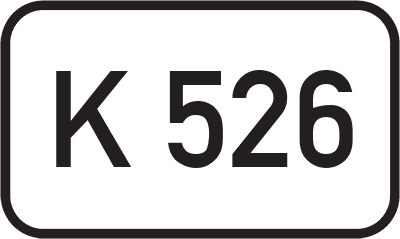 Straßenschild Kreisstraße K 526