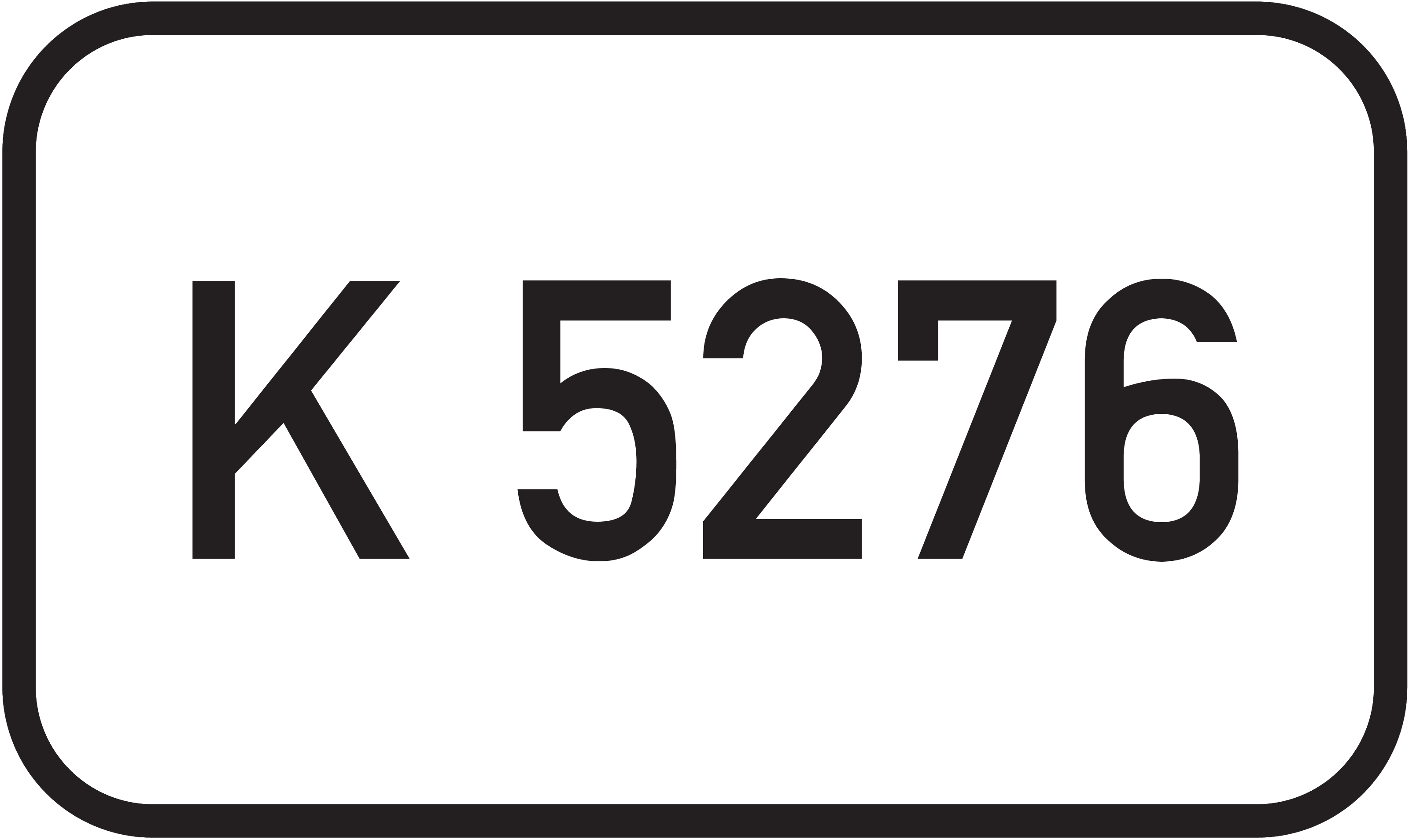 Straßenschild Kreisstraße K 5276