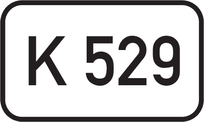 Straßenschild Kreisstraße K 529