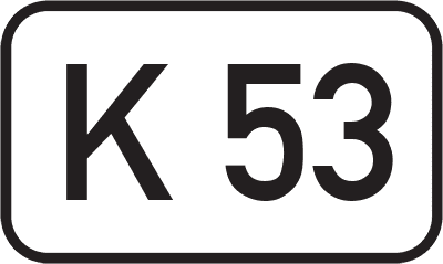 Straßenschild Kreisstraße K 53