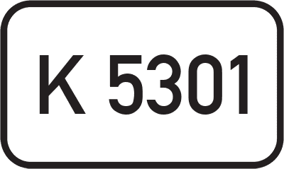 Straßenschild Kreisstraße K 5301