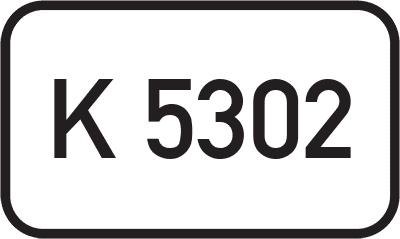 Straßenschild Kreisstraße K 5302