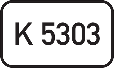 Straßenschild Kreisstraße K 5303