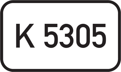 Straßenschild Kreisstraße K 5305