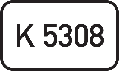 Straßenschild Kreisstraße K 5308