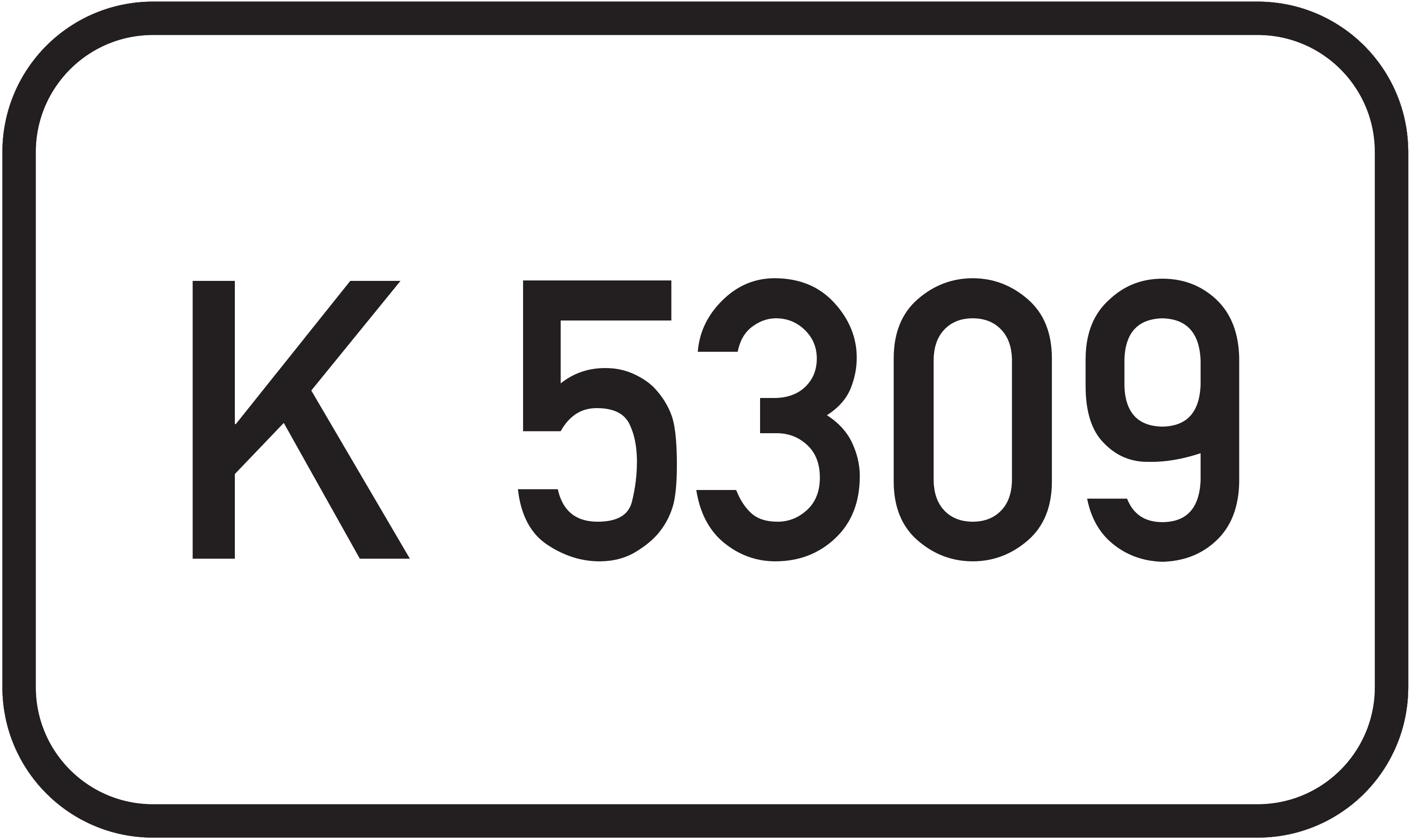 Straßenschild Kreisstraße K 5309