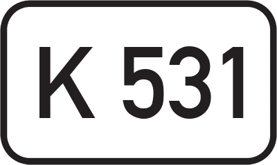 Straßenschild Kreisstraße K 531