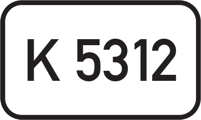 Straßenschild Kreisstraße K 5312