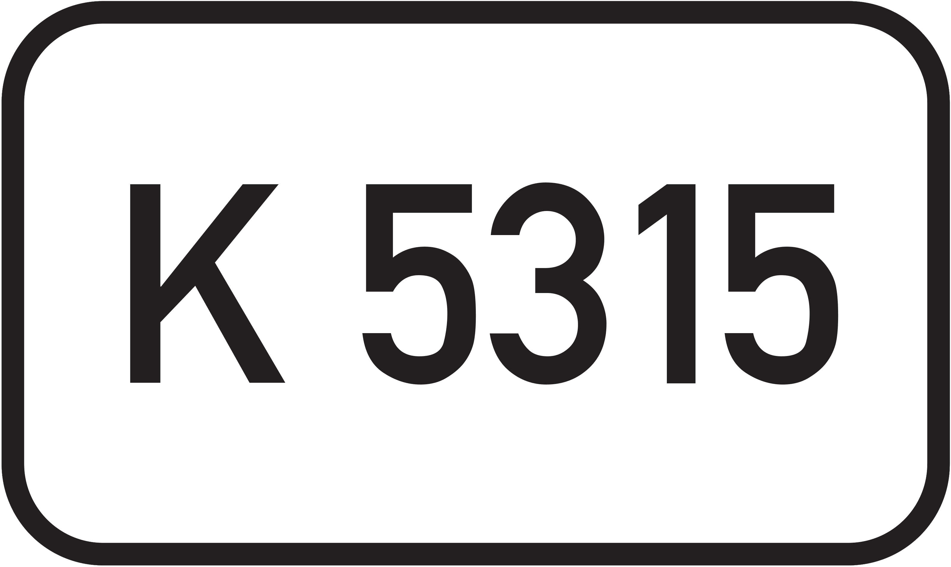 Straßenschild Kreisstraße K 5315