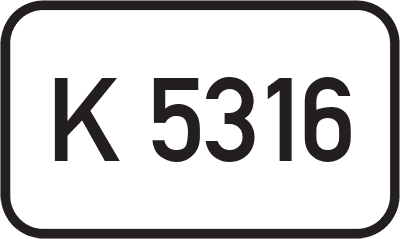 Straßenschild Kreisstraße K 5316