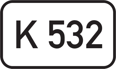 Straßenschild Kreisstraße K 532