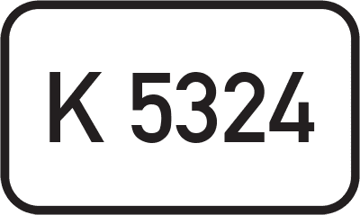 Straßenschild Kreisstraße K 5324