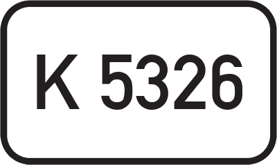 Straßenschild Kreisstraße K 5326