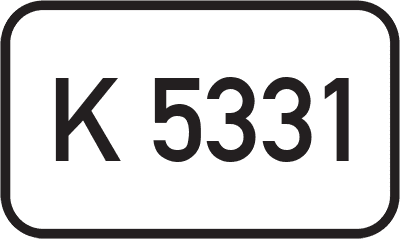 Straßenschild Kreisstraße K 5331