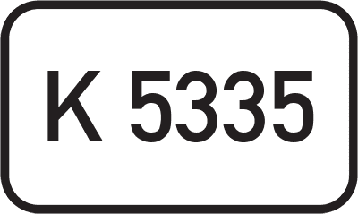 Straßenschild Kreisstraße K 5335