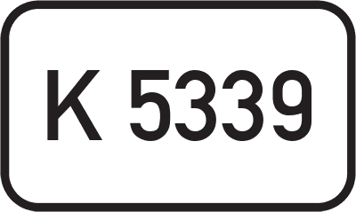 Straßenschild Kreisstraße K 5339