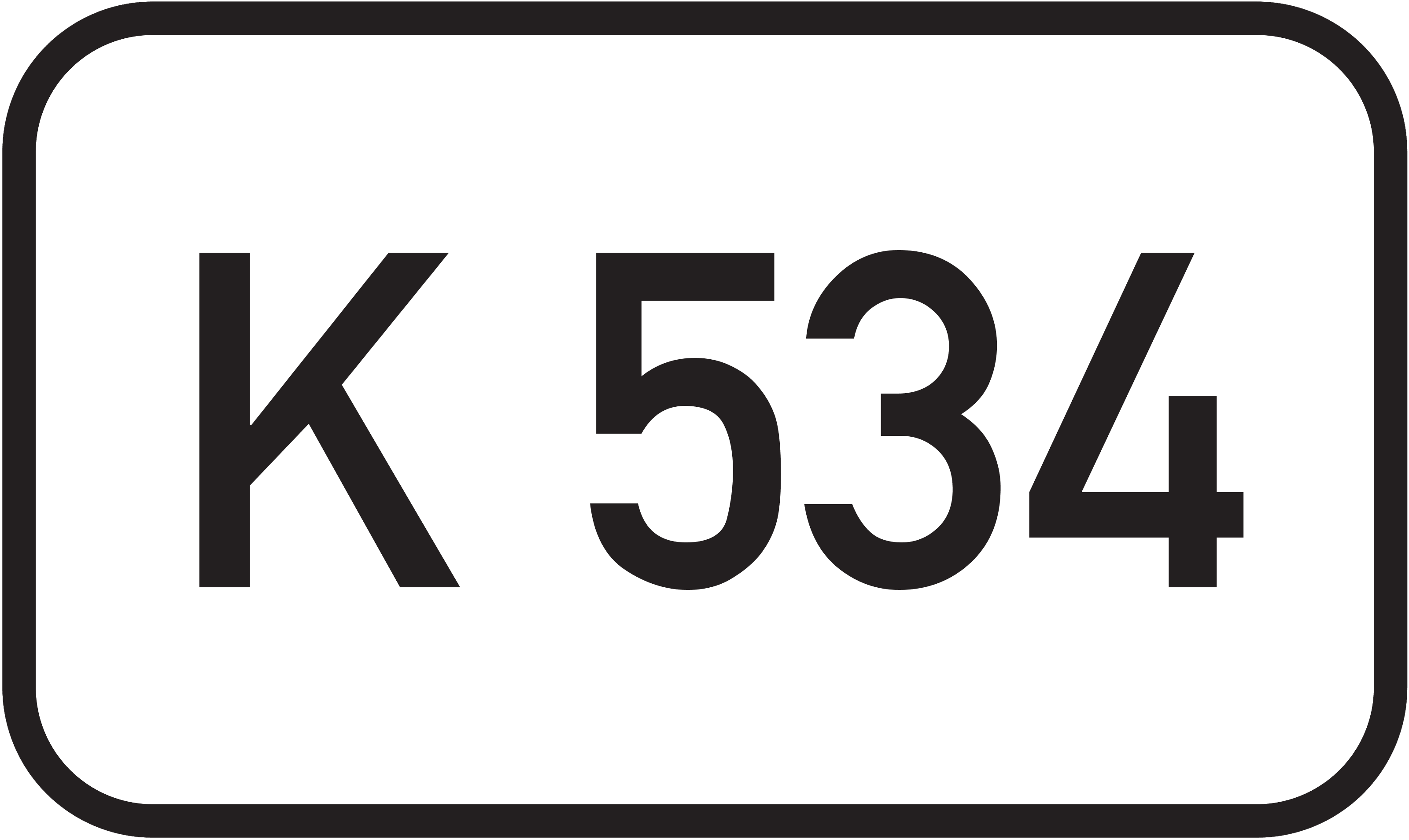 Straßenschild Kreisstraße K 534