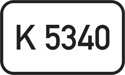 Straßenschild Kreisstraße K 5340