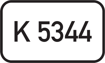 Straßenschild Kreisstraße K 5344