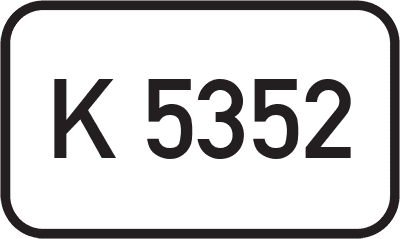 Straßenschild Kreisstraße K 5352
