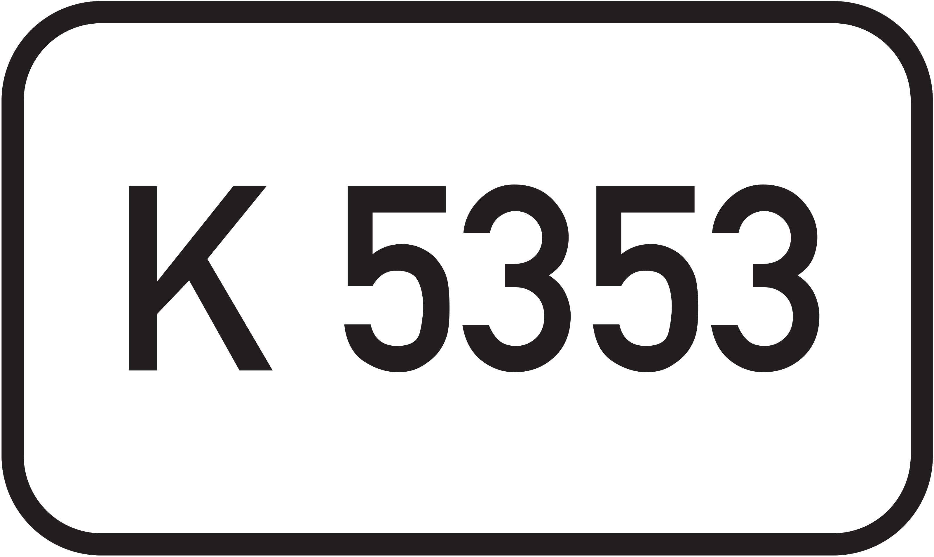Straßenschild Kreisstraße K 5353