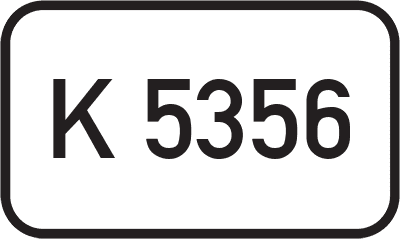 Straßenschild Kreisstraße K 5356