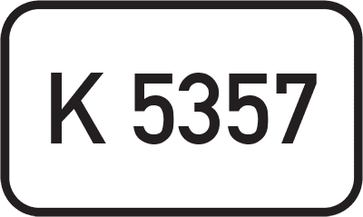 Straßenschild Kreisstraße K 5357