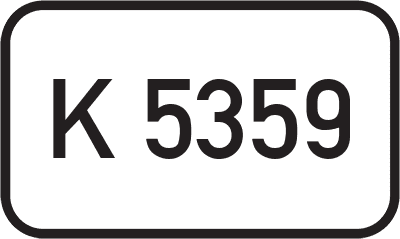 Straßenschild Kreisstraße K 5359