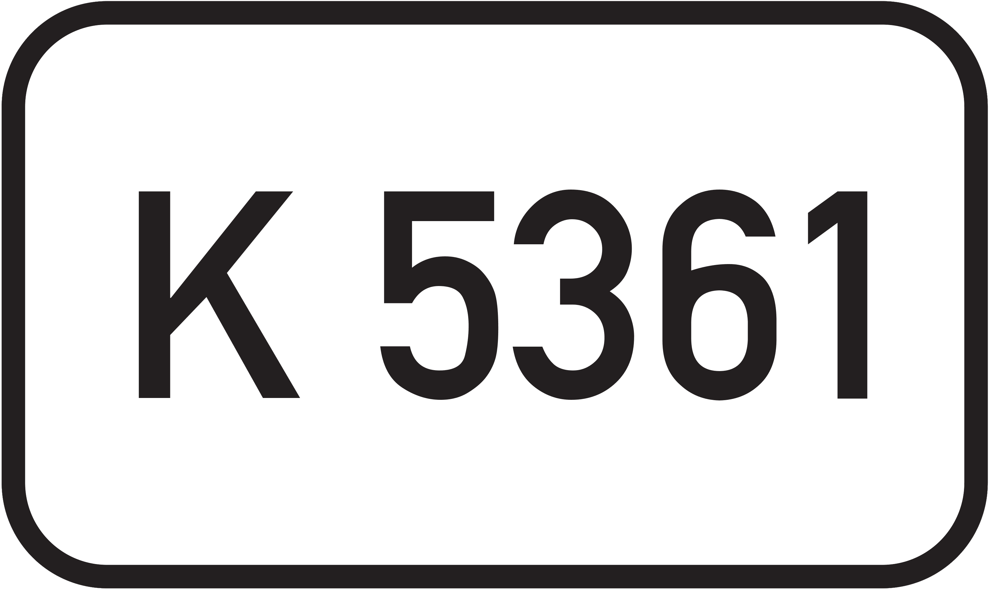 Straßenschild Kreisstraße K 5361