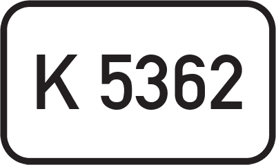 Straßenschild Kreisstraße K 5362