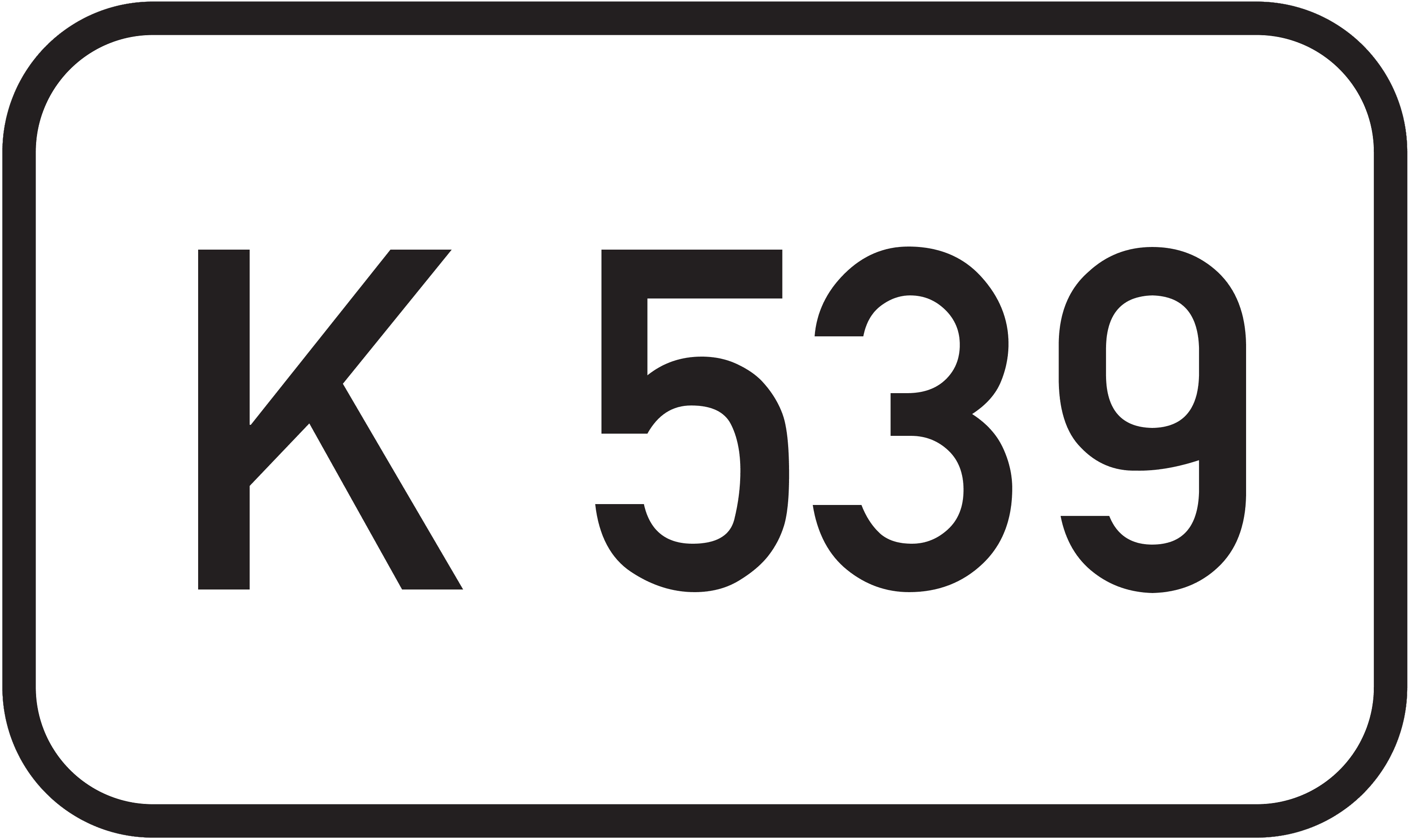 Straßenschild Kreisstraße K 539