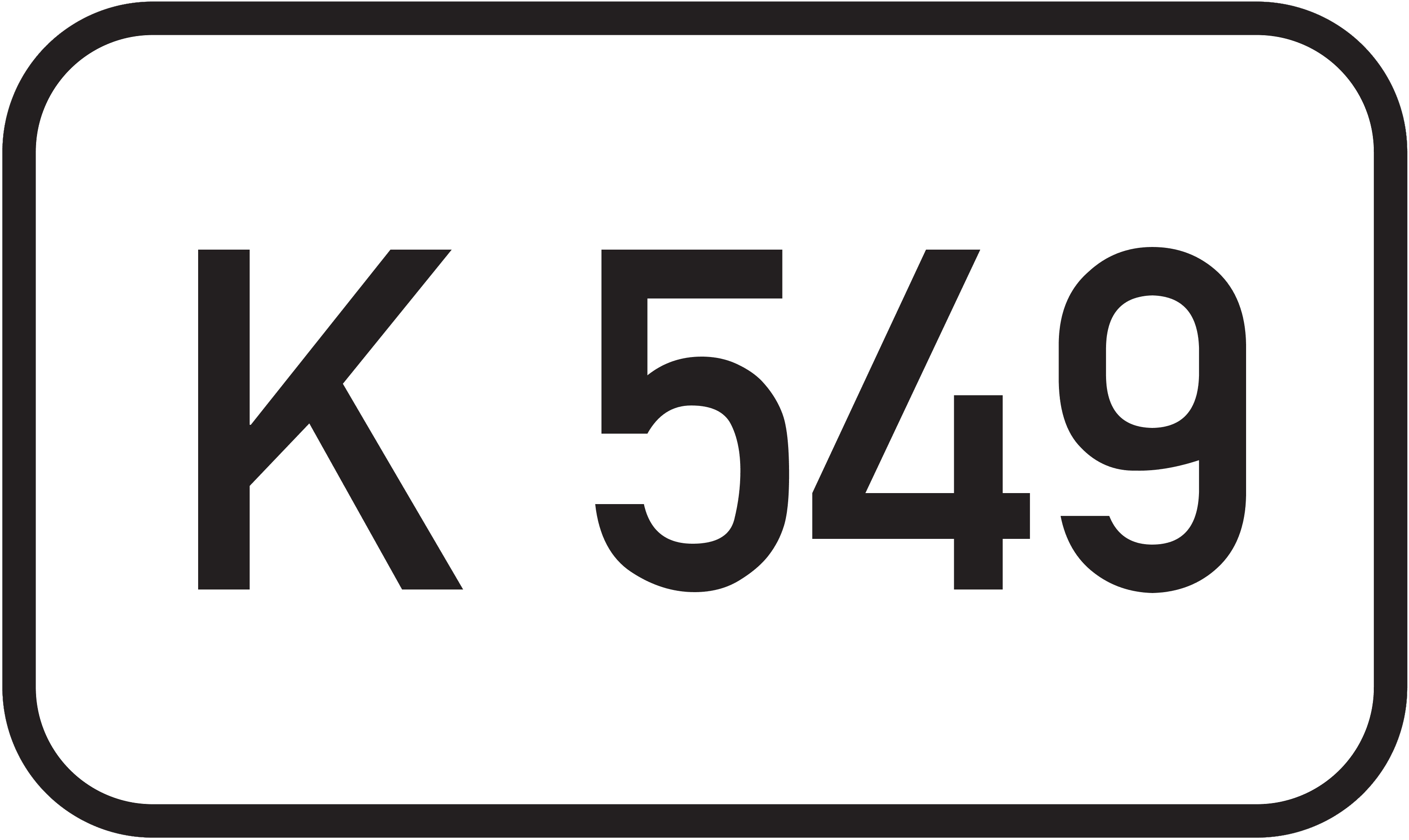 Straßenschild Kreisstraße K 549