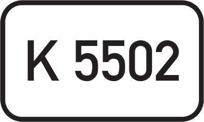 Straßenschild Kreisstraße K 5502