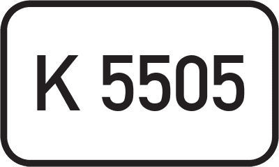 Straßenschild Kreisstraße K 5505