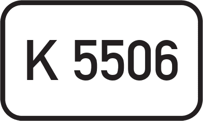 Straßenschild Kreisstraße K 5506
