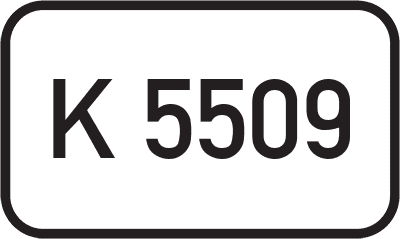Straßenschild Kreisstraße K 5509