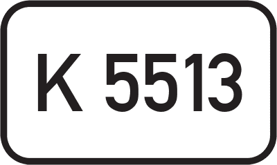 Straßenschild Kreisstraße K 5513
