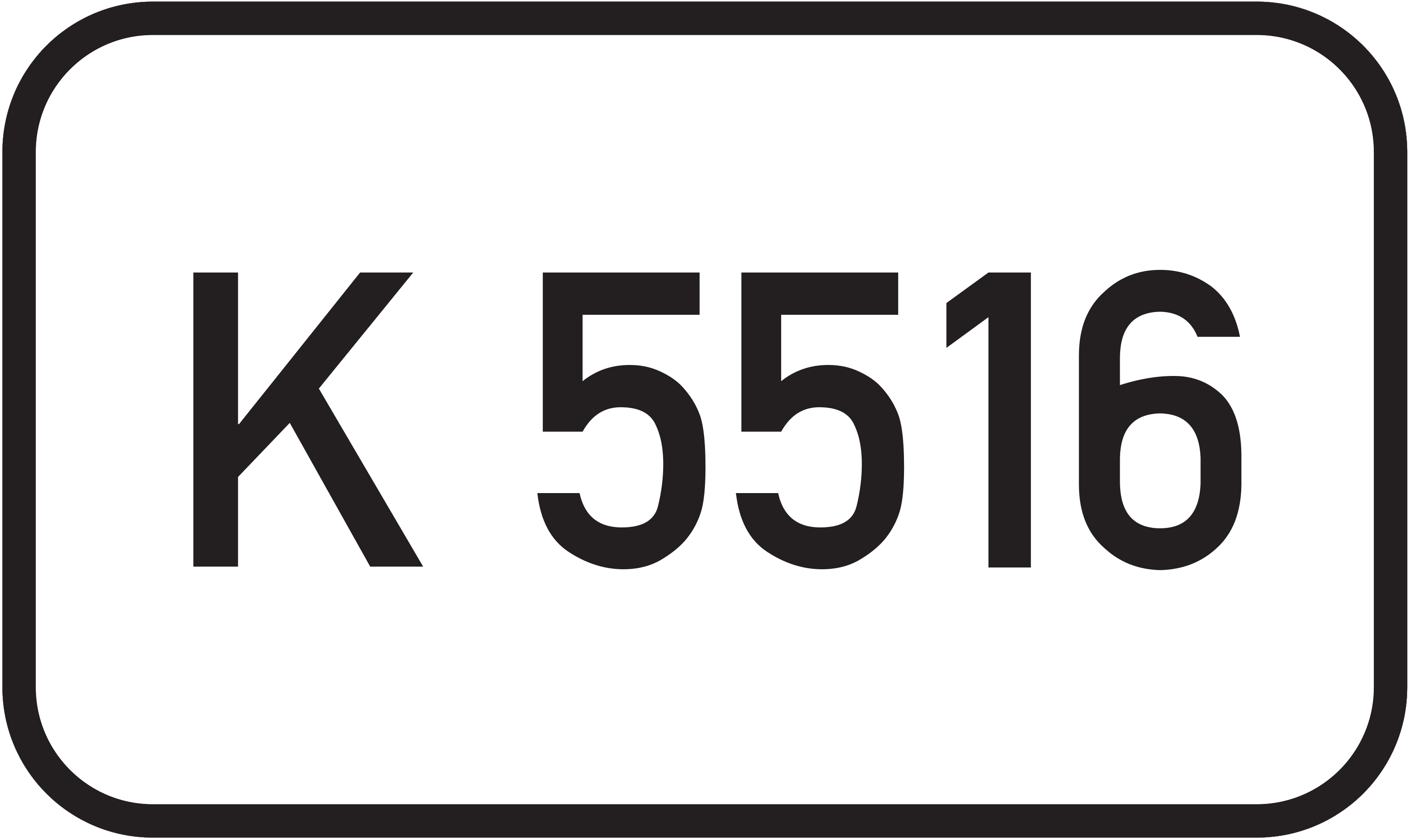 Straßenschild Kreisstraße K 5516
