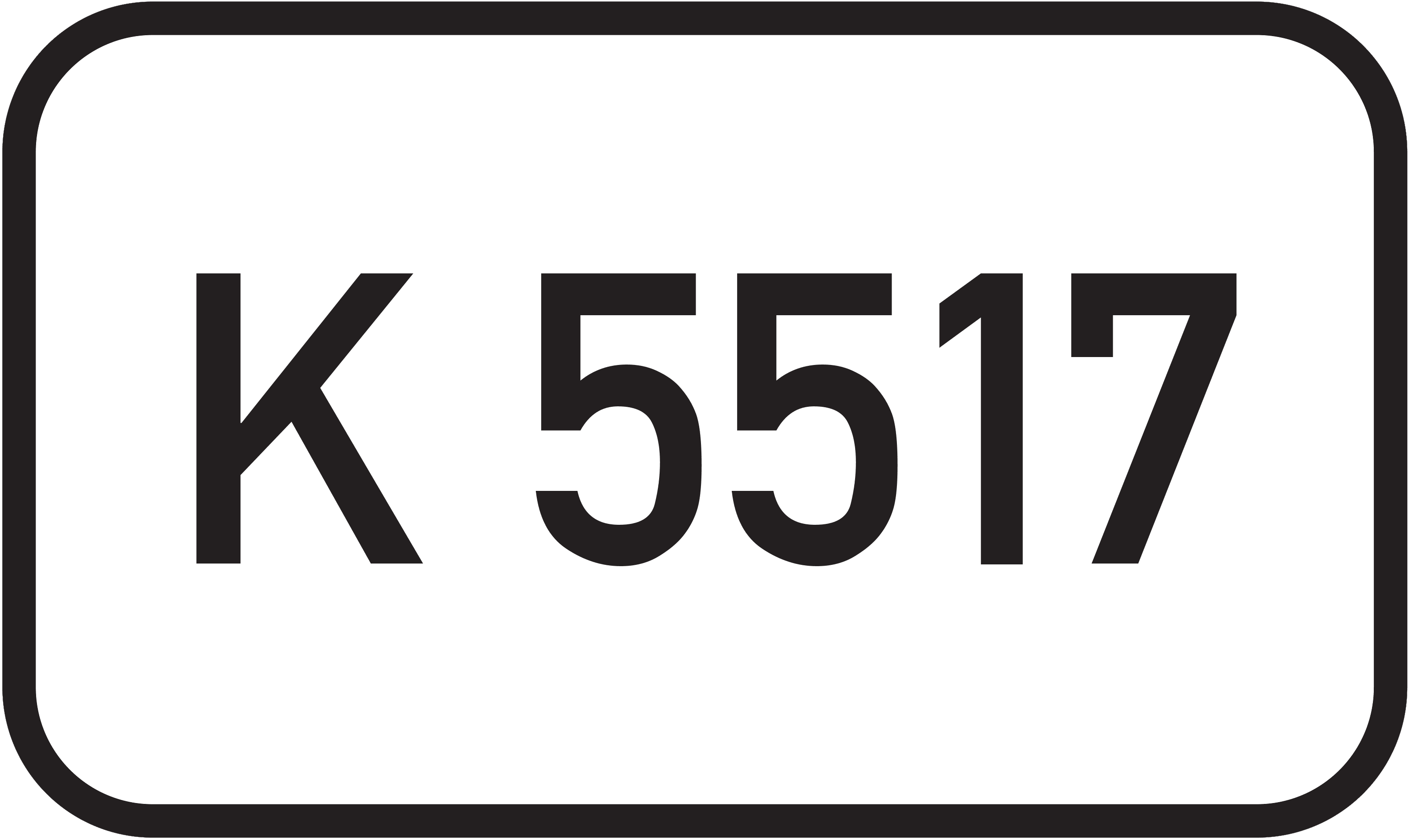 Straßenschild Kreisstraße K 5517