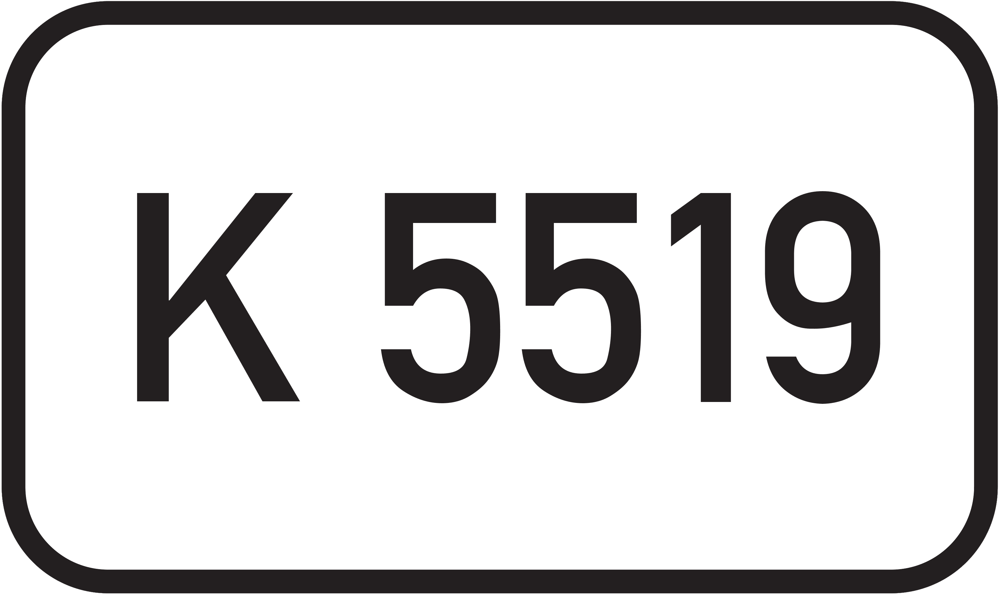 Straßenschild Kreisstraße K 5519