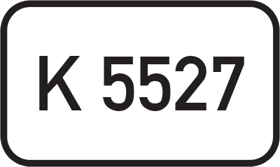 Straßenschild Kreisstraße K 5527